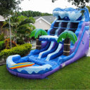 XJUMP 17ft Tall Inflatable Water Slide - Dual Lane With Detachable Pool, Commercial Grade For Backyard
